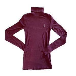 Ralph Lauren Polo long sleeve purple turtleneck